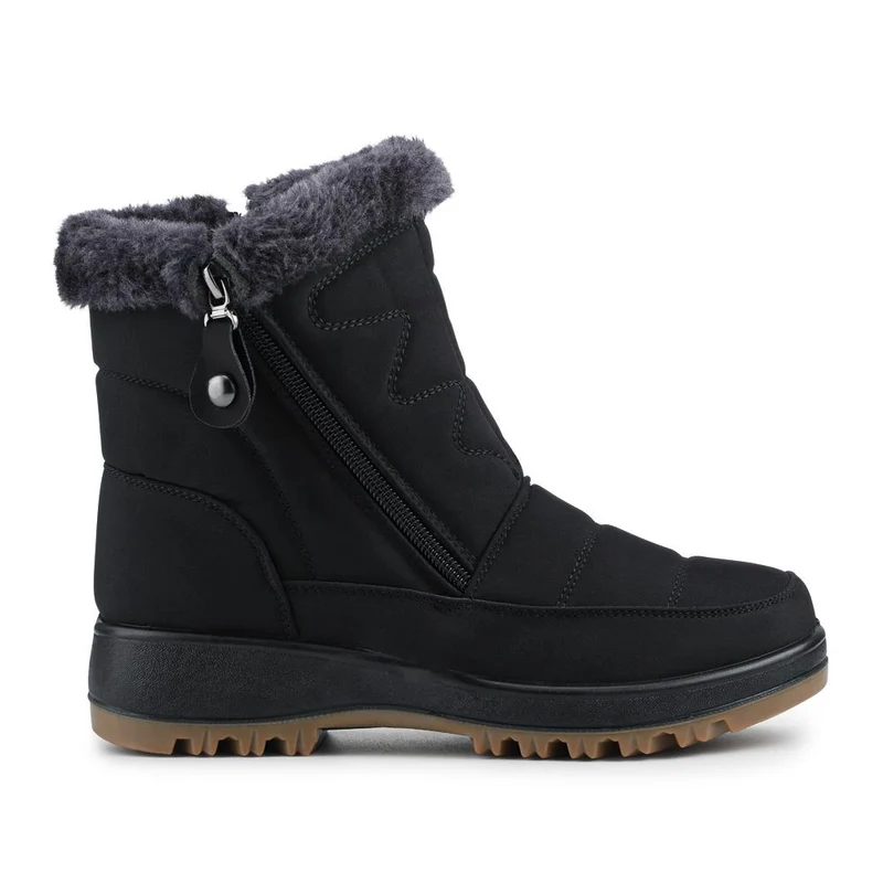 Warm Lined Twin Zip Weather Boots - ACADE42000 / 328 503 - Black