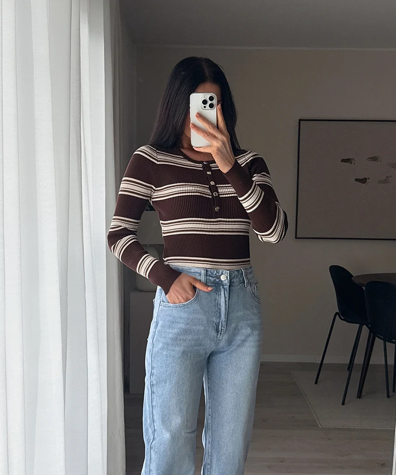 Stretch Mom Jeans Franka Hellblau
