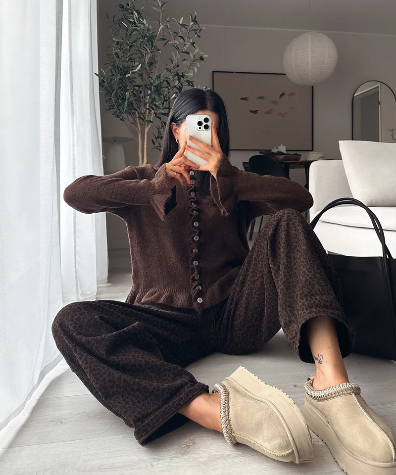 Cardigan Marta Dunkelbraun