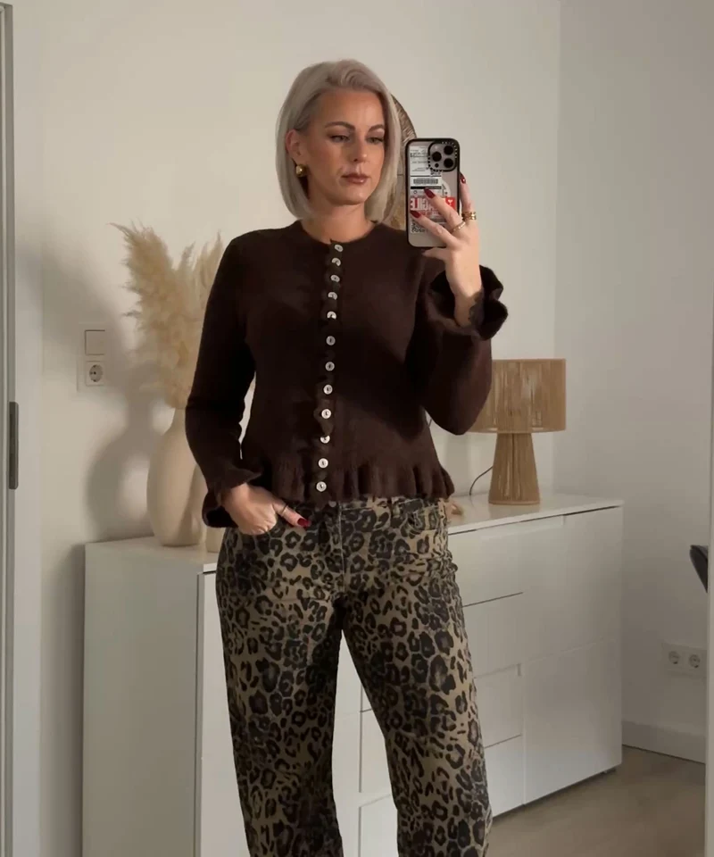 Cardigan Marta Dunkelbraun