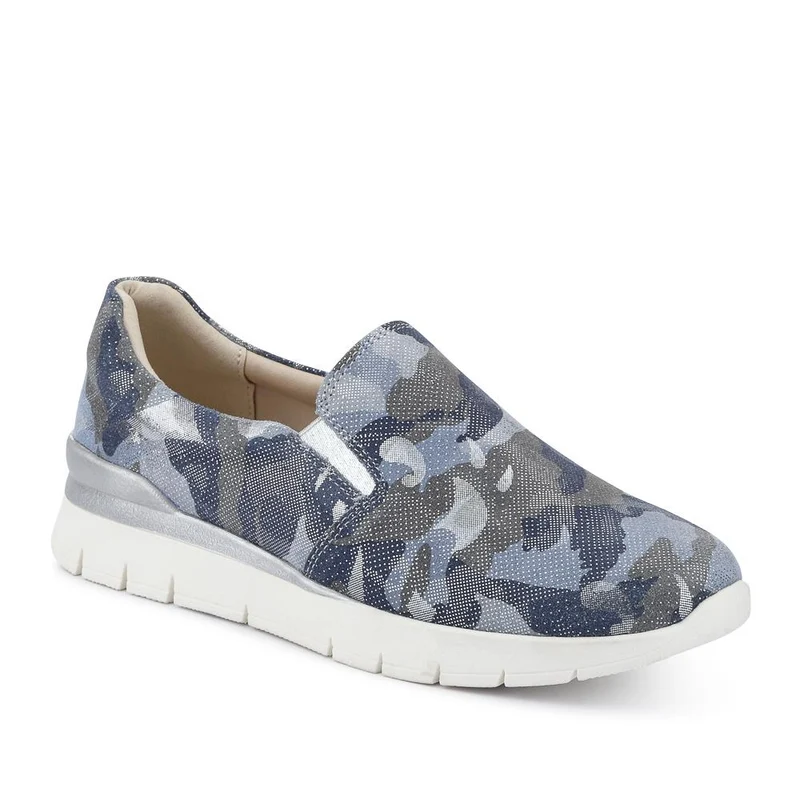 Casual Slip-On Shoes - BRK41042 / 327 130 - Navy Multi