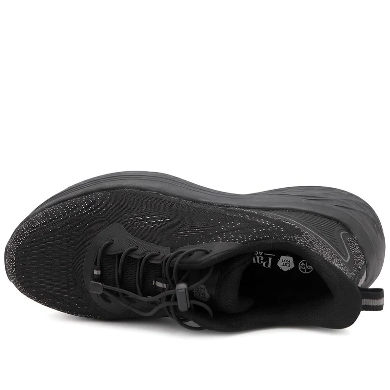 Wide Fit Sporty Bungee Lace Trainers - BOJIE44010 / 330 186 - Black-Black