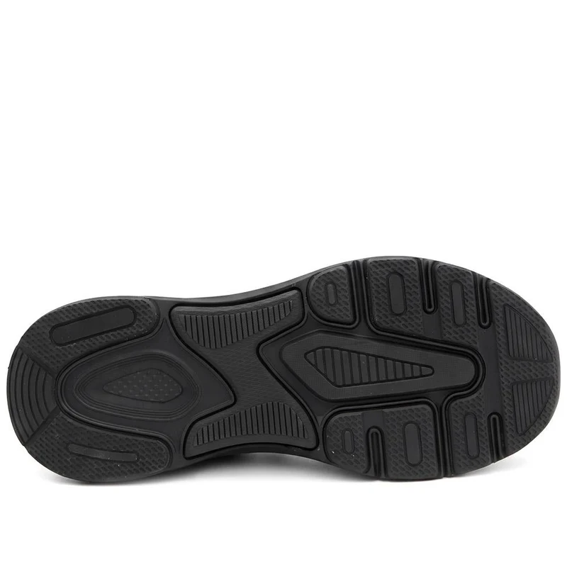 Wide Fit Sporty Bungee Lace Trainers - BOJIE44010 / 330 186 - Black-Black