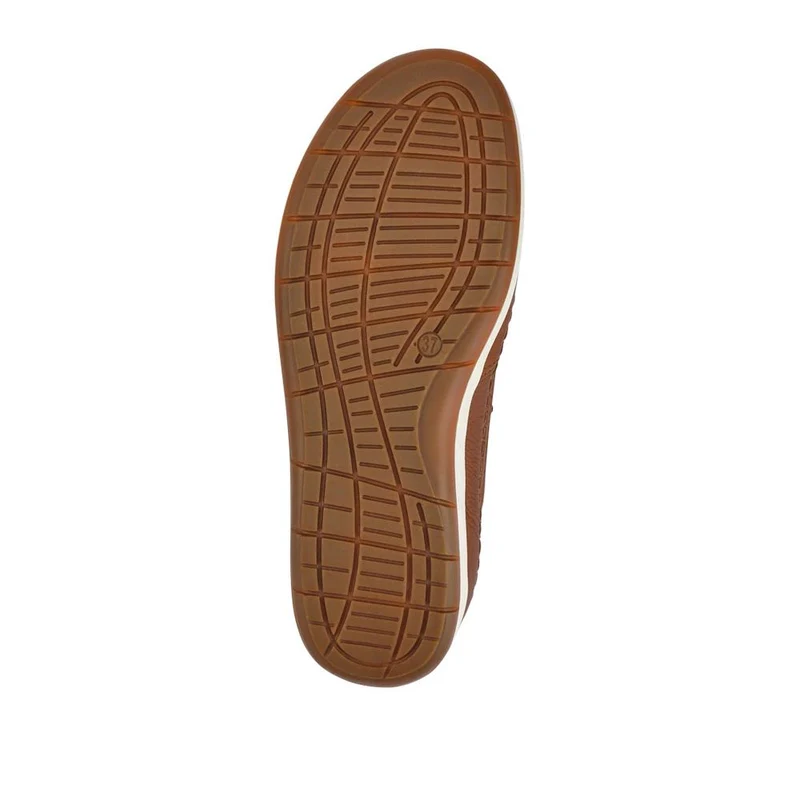 Wide-Fit Touch-Fasten Mary Janes - PARK41031 / 327 061 - Tan