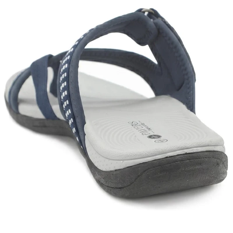 Wide Fit Adjustable Fasten Sandals - BOJIE43022 / 329 322 - Navy