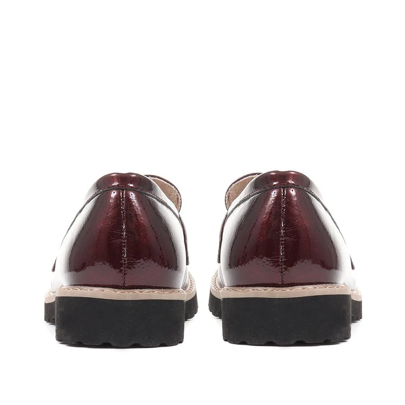 Chunky Tassel Loafers - WBINS32047 / 318 931 - Burgundy