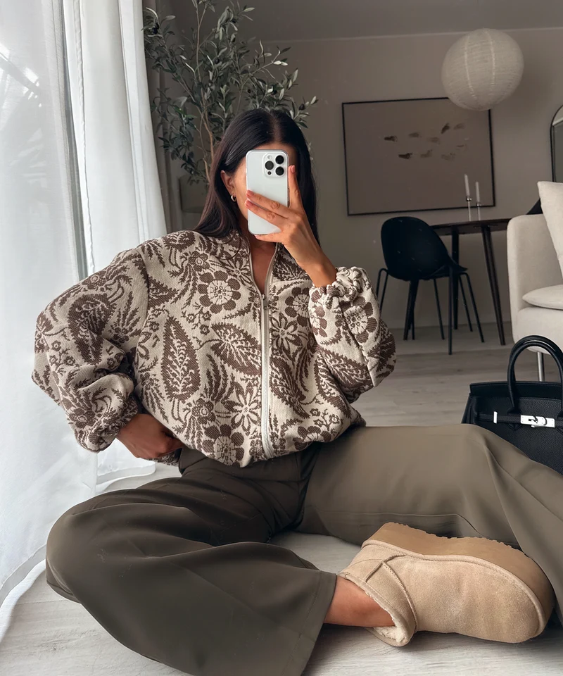 Bundfaltenhose Cleo Khaki