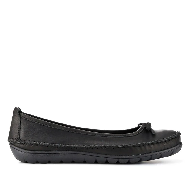 Stitched Leather Pumps - SIMIN41002 / 326 773 - Black
