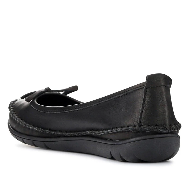 Stitched Leather Pumps - SIMIN41002 / 326 773 - Black