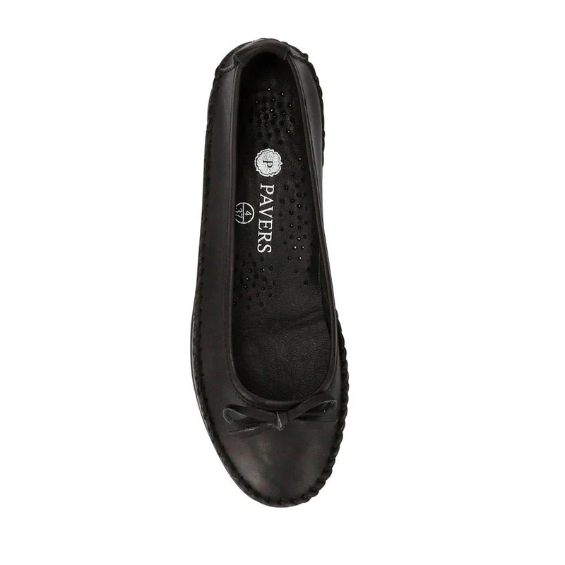 Stitched Leather Pumps - SIMIN41002 / 326 773 - Black