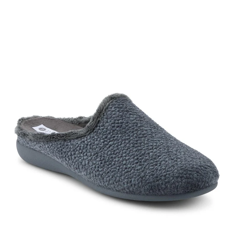 Soft Cushioning Mule Slippers With Grip Sole - BONAD42002 / 328 236 - Grey