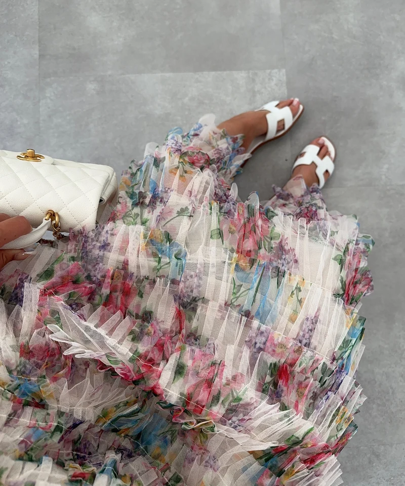 Maxi Rock Clover Beige