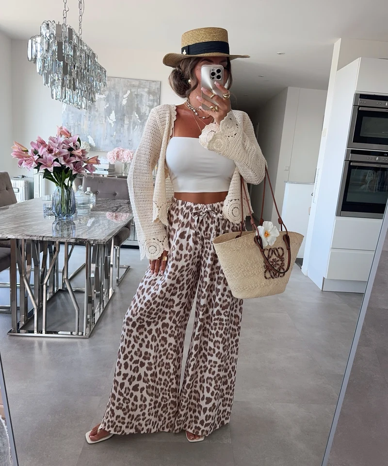 Schlaghose Elodie Leo Beige