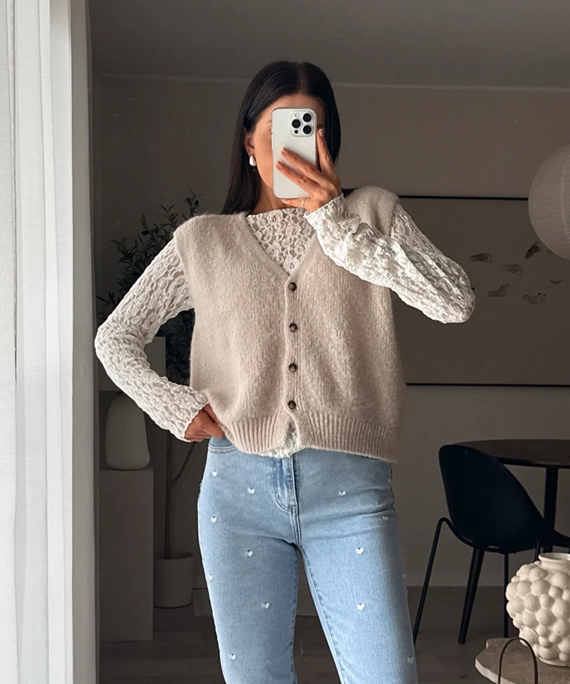 Weste Solin Beige