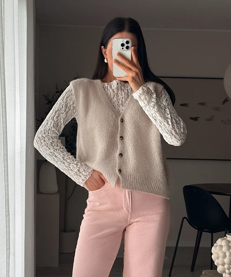 Weste Solin Beige