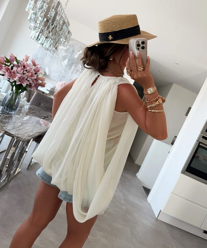 Bluse Marla Beige