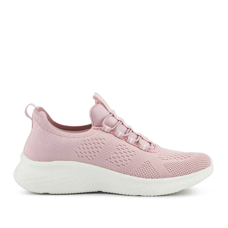 Wide Fit Easy Step In Bungee Lace Trainers - BRK42002 / 328 108 - Blush