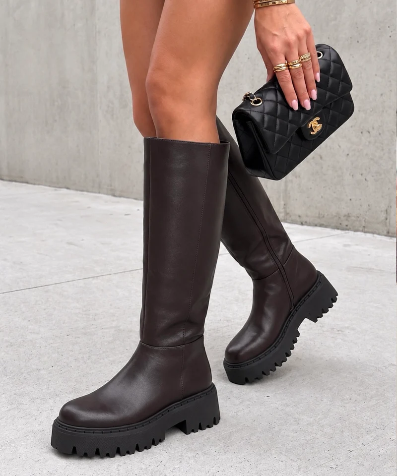 Chunky Stiefel Elina Braun