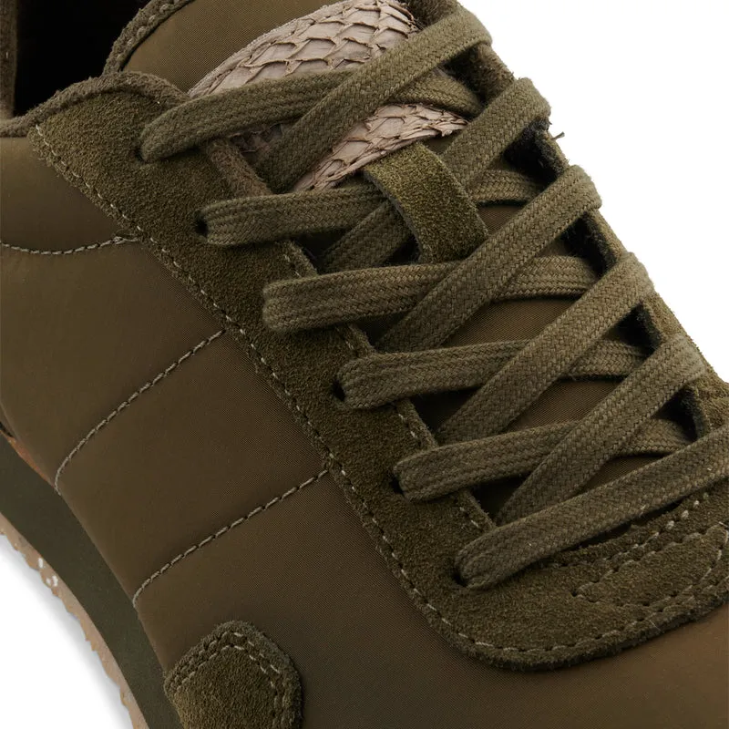 Nora III Leather - Dark Olive