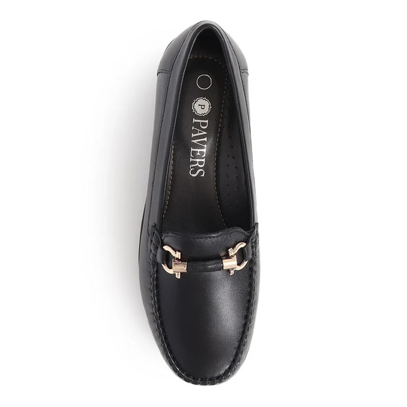 Smart Leather Moccasins - NAP40008 / 326 589 - Black