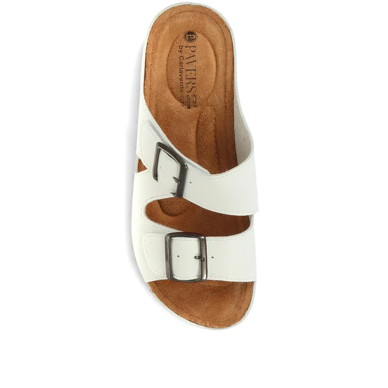 Adjustable Mule Sandals - SERAY33003 / 319 953 - White
