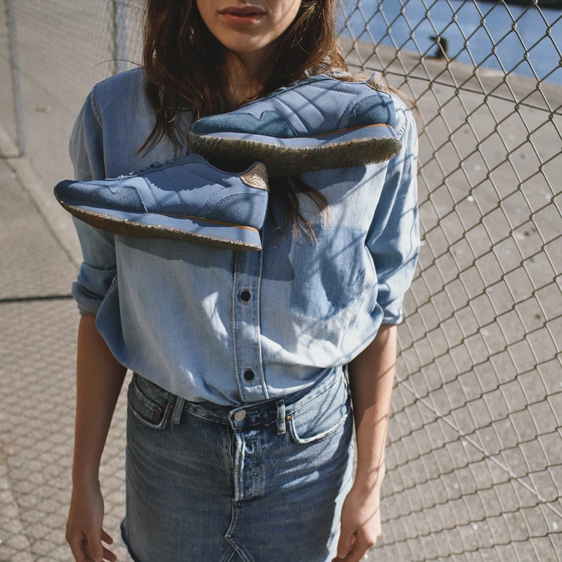 Nora III Leather - Vintage Blue