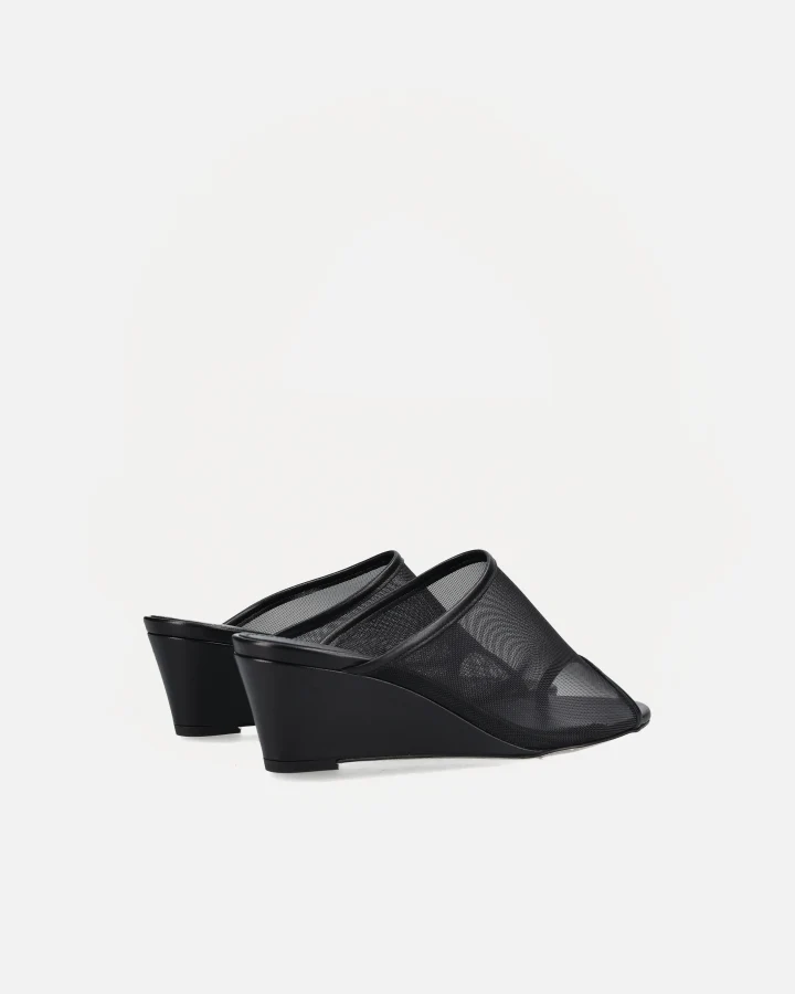 SUZANNE | Mesh Nappa Leather Black