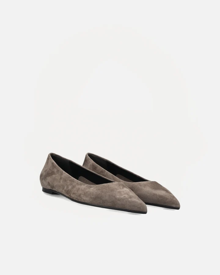 CASSY | Suede Leather Taupe