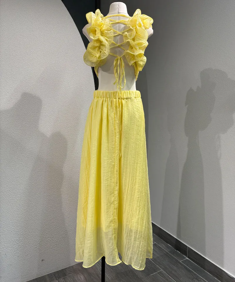 Maxi Kleid Zalya Gelb