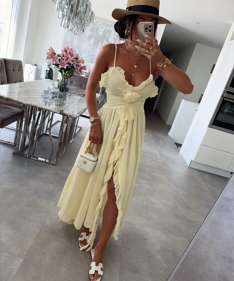 Kleid Rosia Gelb