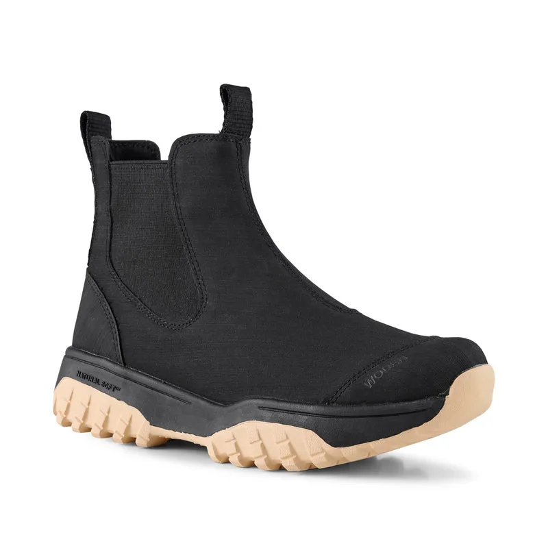Magda Rubber Track Boot - Black/Beige
