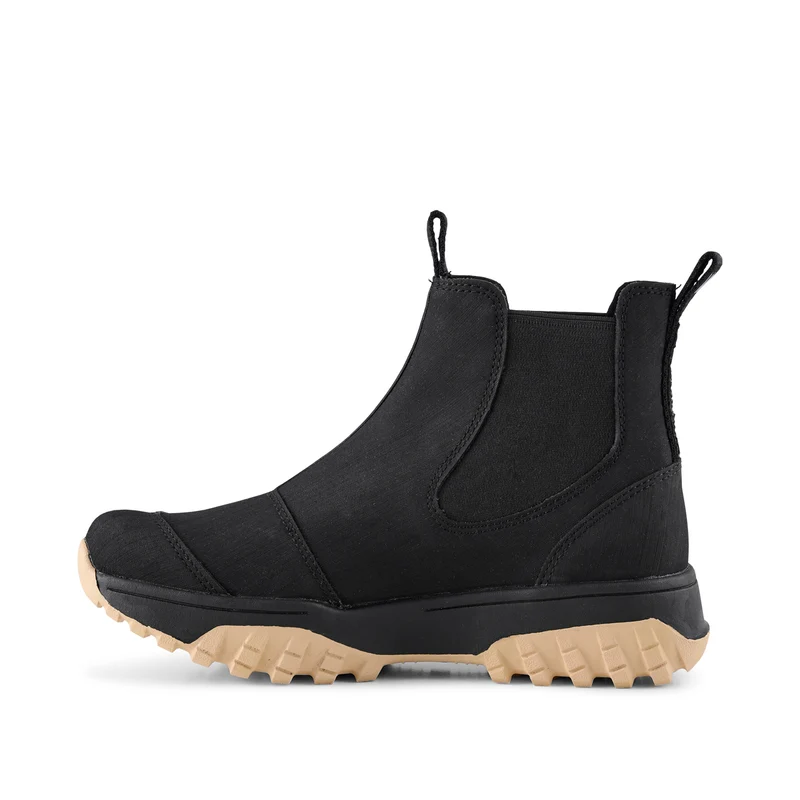 Magda Rubber Track Boot - Black/Beige