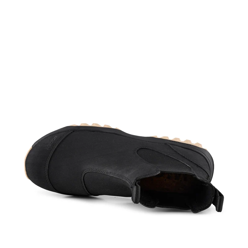 Magda Rubber Track Boot - Black/Beige
