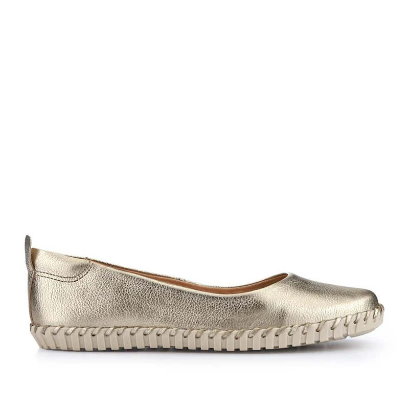 Lightweight Leather Pumps - BELBT41001 / 327 496 - Gold
