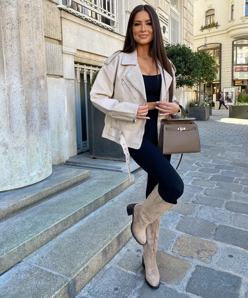 Stiefel Mena Beige