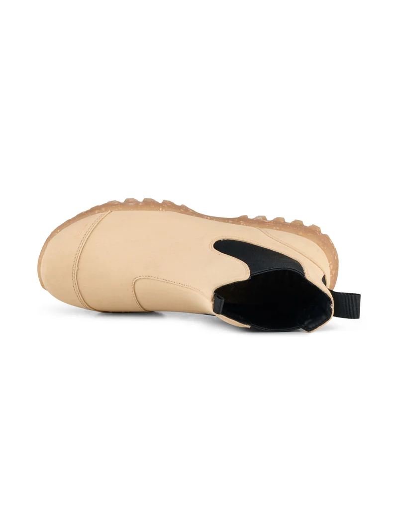 Magda Rubber Track Boot - Beige