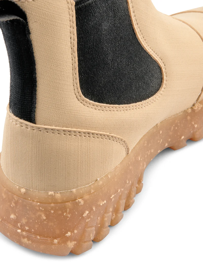 Magda Rubber Track Boot - Beige