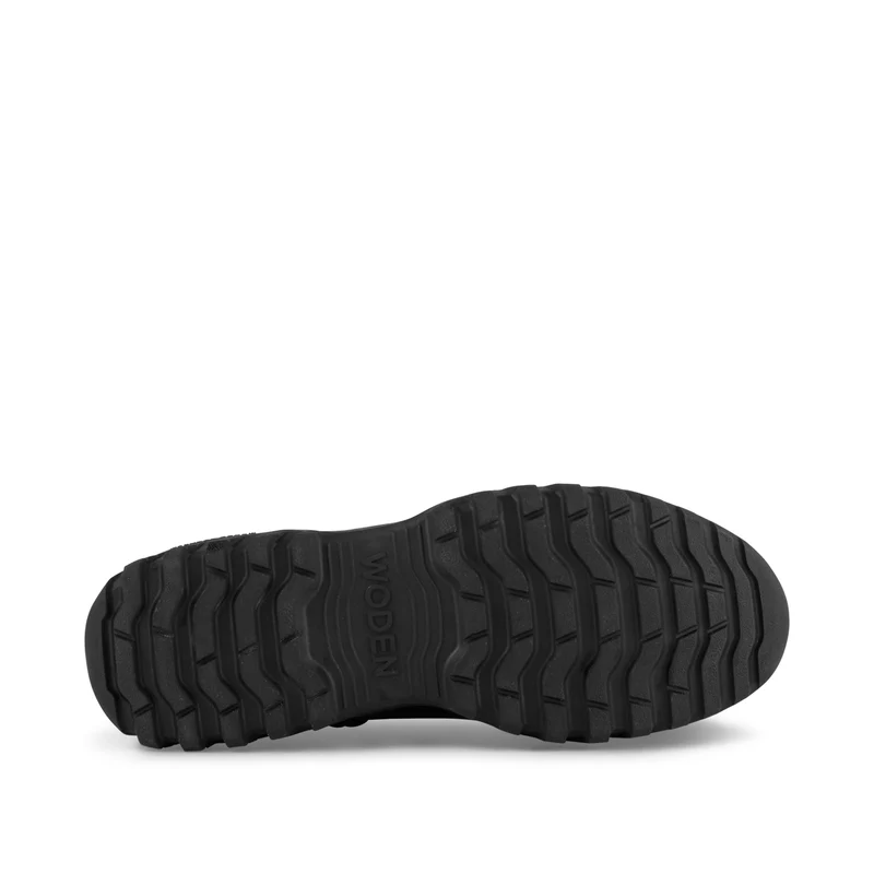 Abbi Track Leather - Black
