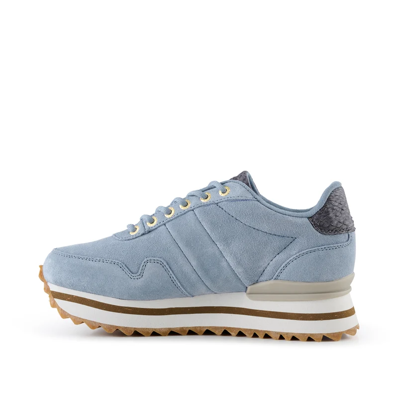 Nora III Suede Plateau - Dusty Blue