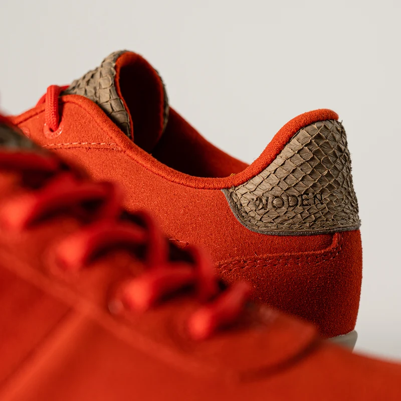 Nora III Suede Plateau - Neon Red