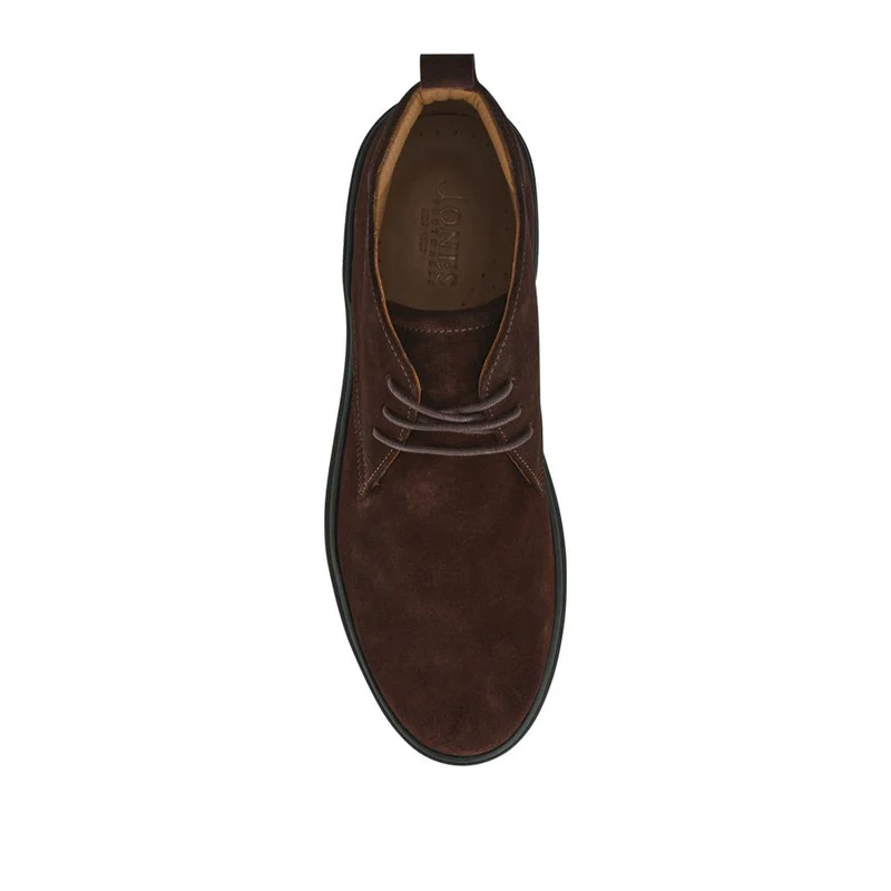 Dane Leather Lace-Up Boots - DANE / 327 863 - Brown Suede