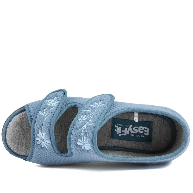 Extra-Wide Fit Slippers - AVIANNA / 323 507 - Denim