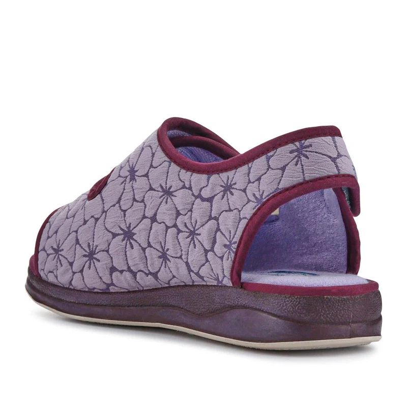 Extra-Wide Water-Resistant Slippers - REETA / 327 508 - Purple