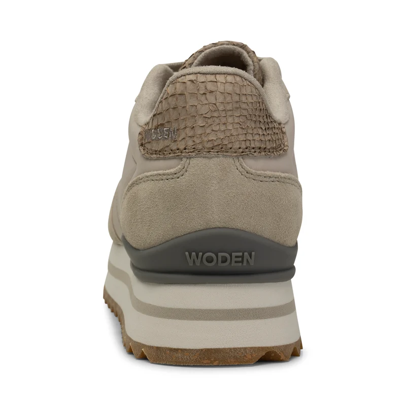 Nora III Leather Plateau - Silver Lining