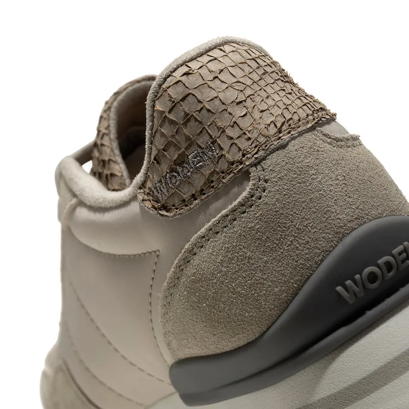 Nora III Leather Plateau - Silver Lining