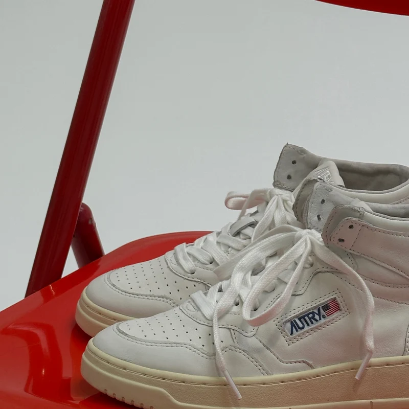 MID SNEAKER 80's GG04 | Goat White