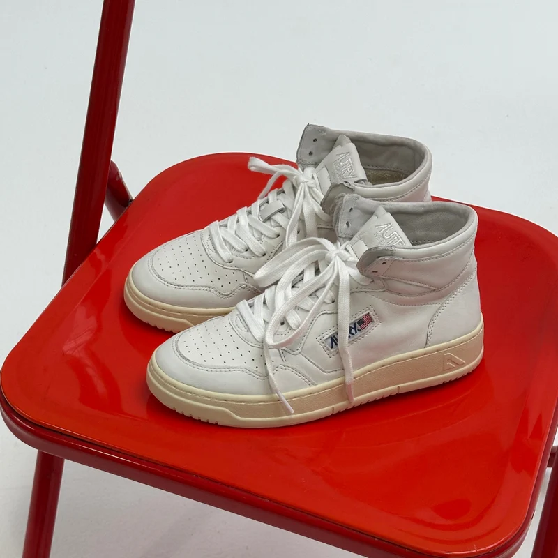 MID SNEAKER 80's GG04 | Goat White
