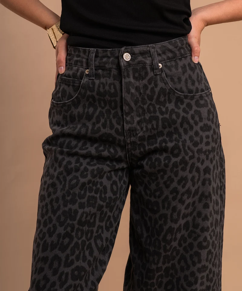 Stretch Balloon Jeans Lua Leo Grau