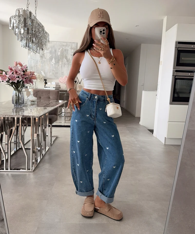 Stretch Balloon Jeans Hela Herzchen