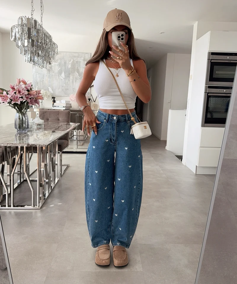 Stretch Balloon Jeans Hela Herzchen